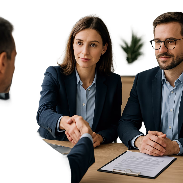 Directivo aplicando estrategias efectivas de negociación con el método Harvard