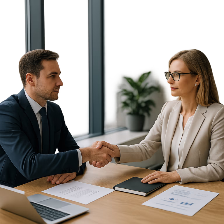 Profesional aplicando el método Harvard de negociación en el entorno empresarial